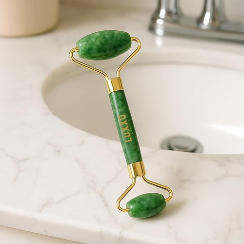 100% Natural Facial Massage Roller Jade Roller Gua Sha Set with Box