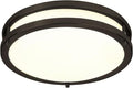 LB72120 LED Flush Mount Ceiling Light, 12 inch, 15W (150W Equivalent) Dimmable 1200lm, 3000K Warm White, Oil Rubbed Bronze Round Lighting Fixture for Kitchen, Hallway, Bathroom, Stairwell