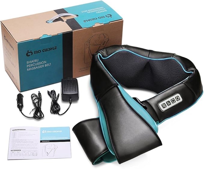 Mo Cuishle Mothers Day Gifts, Shiatsu Back Shoulder and Neck Massager with Heat, Electric Deep Tissue 4D Kneading Massage, Best Gifts for Women Men Mom Dad Wife Husband her him, Fathers Day, Christmas
