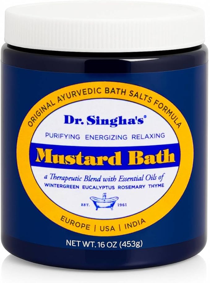 Dr. Singha's Mustard Bath, Therapeutic Bath Salts (16 Ounce)