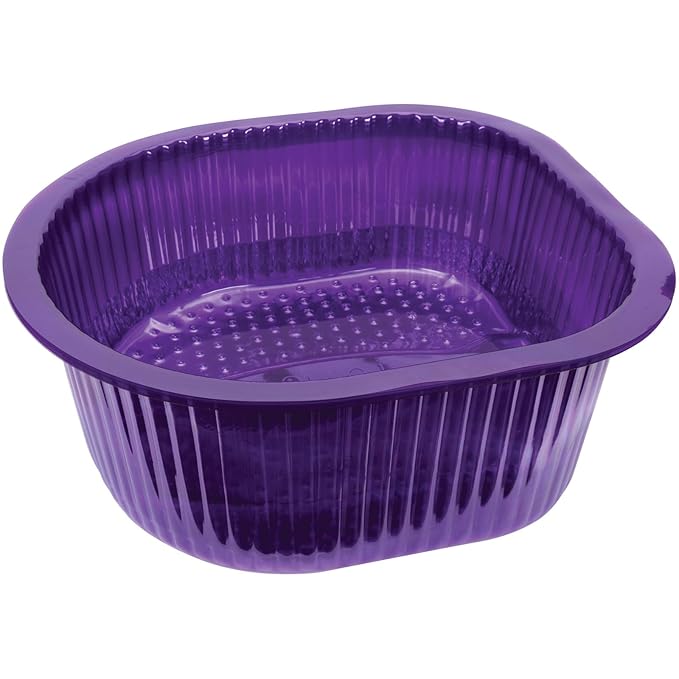 ForPro Universal Pedi Bath Liners - 50% THICKER - Fit Footsie Bath Plus Foot Bath, Disposable Pedicure Foot Tub Liners for Foot Spa Basins & Foot Bath Soaks, Purple, 50-Count