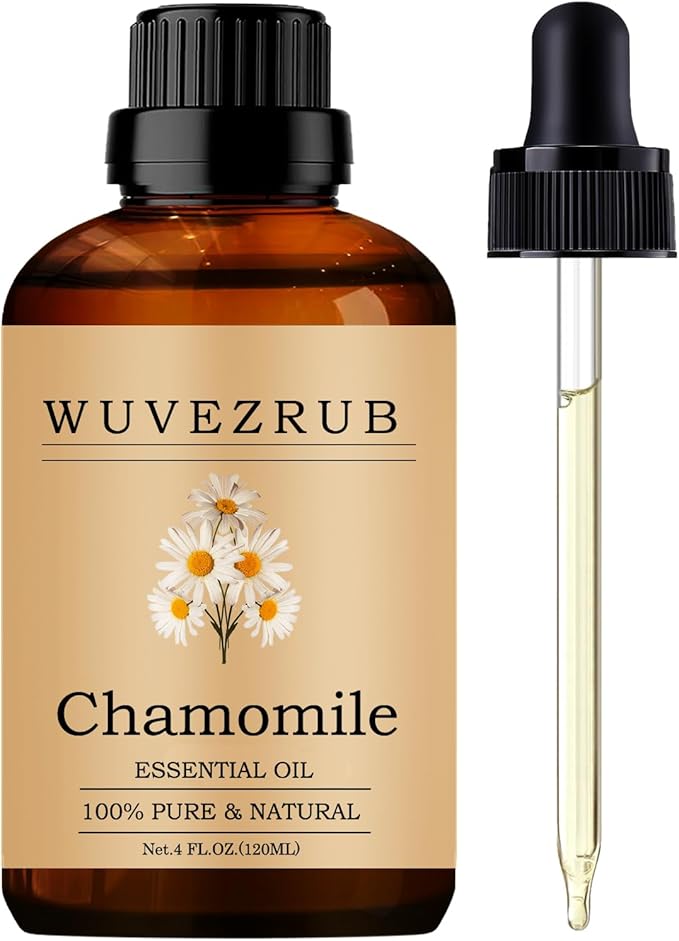 Chamomile Essential Oil, 120ML Pure and Natural for Aromatherapy Diffuser - 4 Fl Oz