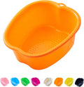 AXLOFO® Foot Soaking Bath Basin, Large Plastic Foot Soaking Tub, Feet Massage Feet Bath Bucket, Great for Getting the Dead/Old Skin Off Your Foots (orangebasin)