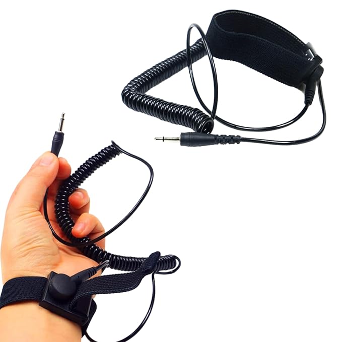 Wristband Strap for Dual User Ionic Detox Foot Bath Spa Cleanse System, Anti Static Adjustable Wrist Strap Wrist Bracelet Belt for Foot Bath Machine Accessory Replacement 2PCS (B Plug Wristband)