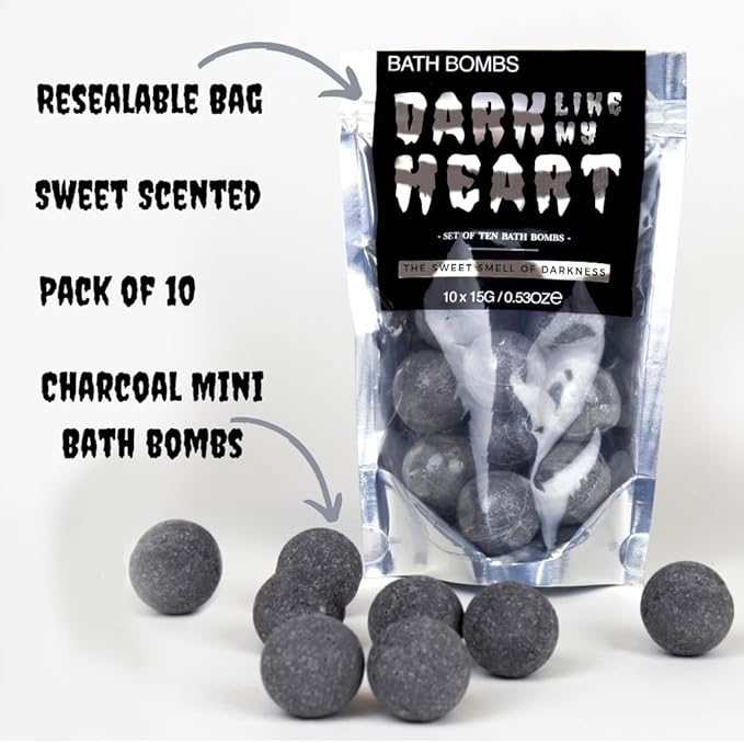 Gift Republic Like My Heart Black Bath Bombs GR450126
