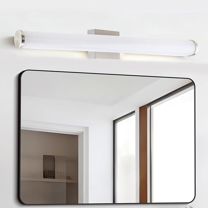 Bathroom Light Fixtures Over Mirror 22IN, 19W 5CCT Dimmable Modern Vanity Lights,Bar Vanity Light for Bathroom Mirror Restroom, Wall Light Fixtures Vanity Lighting