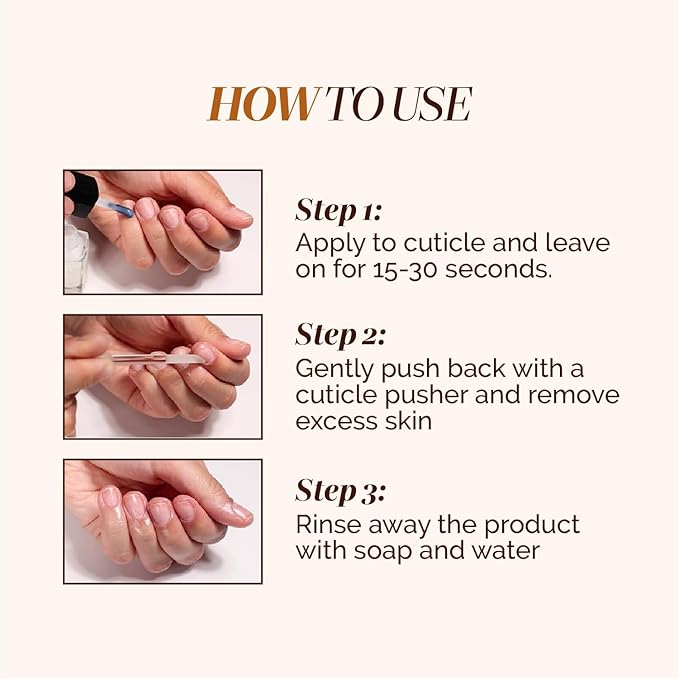 LONDONTOWN Fresh Glow Cuticle Remover - Instant Cuticle Remover Liquid - No Tool or Cutting Moisturizing Softening Nail Care for Dry, Damaged Cuticles, .40fl oz