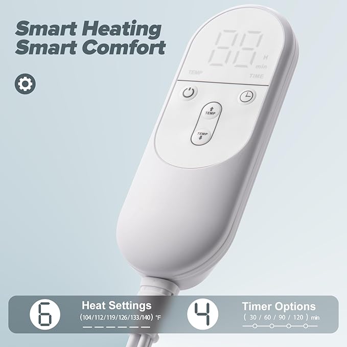 Mothers Day Gifts for Mom, Heating pad for Neck, Back, Shoulder, 3X Deeper Pain Relief, Ideal Gifts for Women, Wife, Fathers Day, Christmas, Birthday, 4 Auto-Off, Machine Washable, 6 Heat Settings