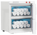 TABU Hot Towel Warmer Cabinet, 32L Large Professional Towel Heater with Stainless Steel Racks & Water Drip Tray, for Spa, Salon, Barber and Home,White