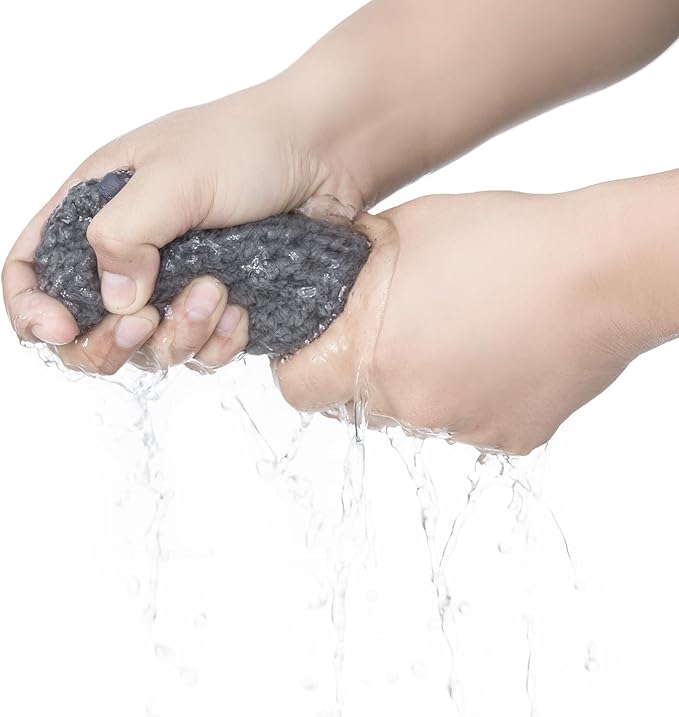 MaopaoBeauty Washcloth Set for Bathroom - Quick Drying - Ultra Soft Microfiber Absorbent Towel for Bath Fitness, Gym, Shower, Hotel, and Spa - 13x13 Inch | Set of 6, Grey