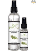 EuroSpa Aromatics Pure Eucalyptus Oil ShowerMist and Steam Room Spray, All-Natural Premium Aromatherapy Essential Oils - Tea Tree Infused, Duo Pack, 8oz and 2oz