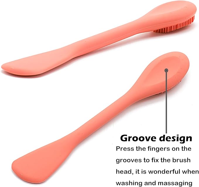 RamPula Silicone Face Mask Brush, Face Scrubber for Gentle Exfoliating & Hairless Moisturizers Applicator Tools for Apply Mud, Clay, Charcoal Mixed Mask, Cream, Lotion