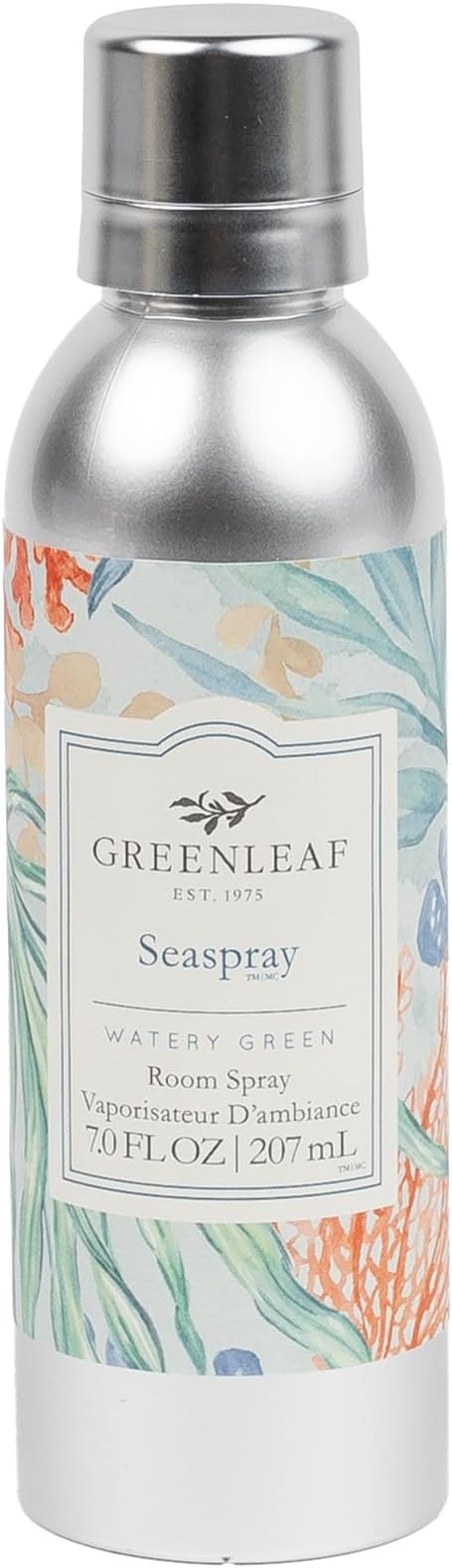 Greenleaf Gifts Seaspray Scented Room Air Freshener Spray | Non-Aerosol 7 oz Spray | Fresh & Clean Air Freshener for Home | Home Fragrance for Bedroom & Bathroom