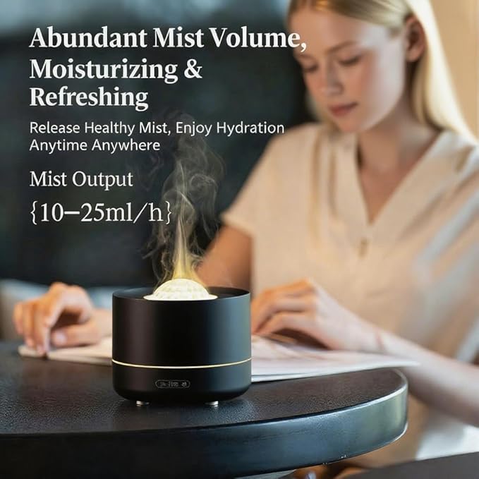 3-in-1 Galaxy Projector Humidifier & Essential Oil Diffuser, 7-Color Rotating Star Night Light with Healing Water Wave Lighting, Aromatherapy for Relaxation & Sleep, for Bedroom Home Decor
