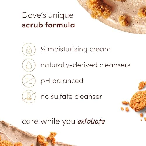 Dove Brown Sugar and Coconut Butter Body Scrub Exfoliates and Deeply 15 oz - Image 5