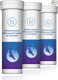 Diabetic Foot Soak Effervescent Tablets Foot Care by Nerve Spa, Anti-Swelling, Rehydrate The Foot, Foot Care Nutrients – 96 Tablets (3 Tubes)