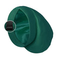 Satin Bonnet Silk Lined Sleep Cap- Adjustable Hair Cover for Women Men Frizzy Hair Night Cap Patients Care Dark Green