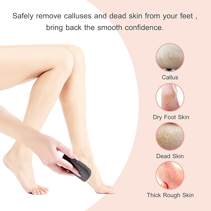 SAMEBUTECO Natural Volcanic Pumice Stone for Feet Pumice Cleaning Stone for Sole of The Foot,Edges of The Foot,Toe Seams Deep Clean,Foot Scrubber for Dead Skin Remover 3 Shapes