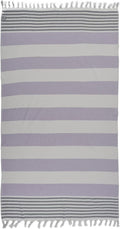 Beach Towel | Cotton Beach Towels, Easy to Carry, Sand Free, Highly Absorbent, Quick Dry, Turkish Towels for Travel Camping Bath Sauna Beach Gym Fitness Pool Yoga SPA by Lahammam, Ephesus, Lilac