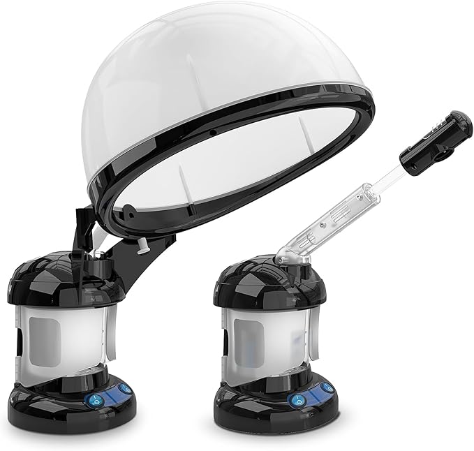 Hair Steamer Kingsteam 2 in 1 Ozone Facial Steamer, Design for Personal Care Use at Home or Salon Barber