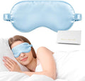 Silk Sleep Mask,Eye Mask for Sleep Women Men,Mulberry Sleeping Mask with Adjustable Strap,Blindfold Blackout Eye Mask for Travel and Full Night's Sleep,Nap