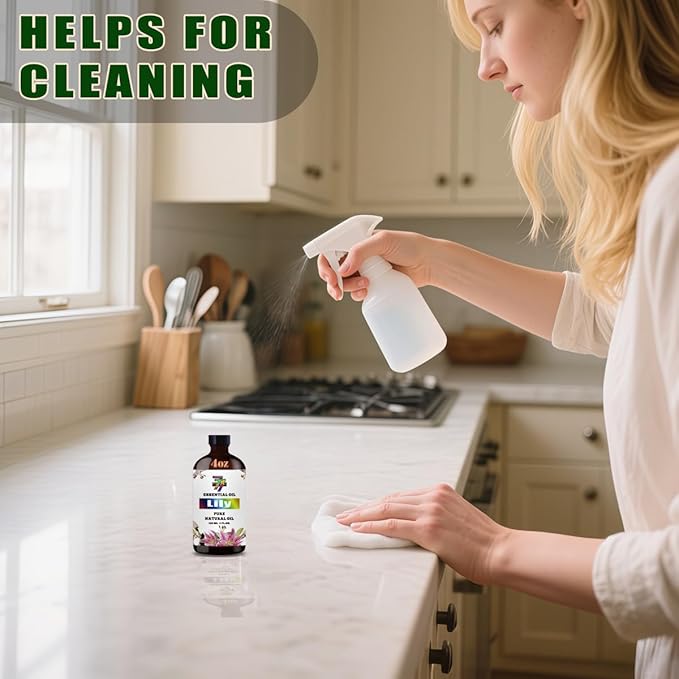 Lily Essential Oil - GV77ZF Lily Oils for Diffusers, Humidifiers, DIY Candles, Soap, Cleaning, Home, Office, Yoga, Massage, Gifts - 4 fl oz (120 ml)