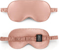 TAFTS Silk Sleep Mask - 22mm 100% Pure Mulberry 6A Silk & Blindfold, Soft Eye Masks, Lightweight, for Travel, Napping, Camping (Rose Gold)