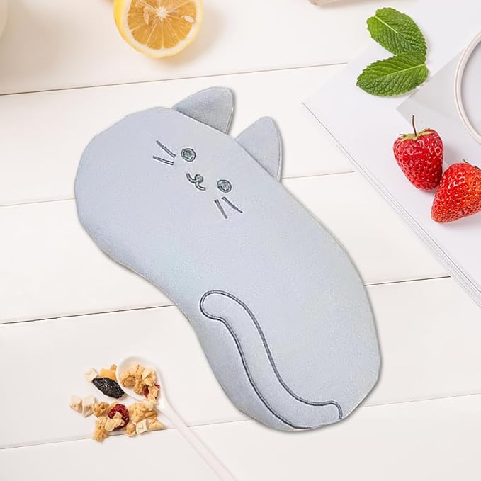 PERFECTSIGHT Cute Sleep Eye Masks (Grey Cat)