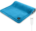 USB Heating Pad, 5V Heated Travel Pads, 3 Heat Settings & Auto Shut Off, Hot Therapy for Pain Relief Abdomen Cramps 16"x 12" Non-Rechargeable, Blue