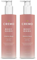 Cremo Wild Iris Musk Skin Moisturizing Body Wash for Women,Notes of Citrus Sorbet,Wild Iris,and Fluffy Musk,16 Fl Oz,(Pack of 2)