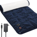 OKK Weighted Heating Pad, Heating Pad for Back Pain Relief, 33"x17" Extra Large Full Body Weighted Heated Pad for Cramps Neck Shoulder, 2lb, 3 Heat Settings, 3 Hours Auto Off Heat Pad