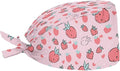 JoyLamoria Novelty Printed Cap with Sweatband Women Men Adjustable Tie Back Hats for Paiting