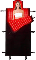 2026 Upgraded Dual Wavelength LED Beads 660nm&850nm Red Light Therapy Blanket Full Body, Used to Face and Body Pain Relief Skin Health Personal Care, 75" x 34'' (Black)