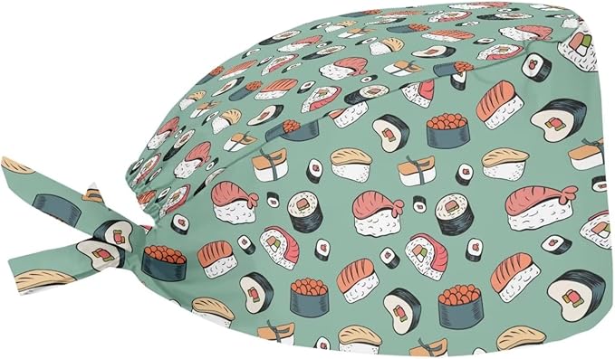 JoyLamoria Novelty Printed Cap with Sweatband Women Men Adjustable Tie Back Hats for Paiting
