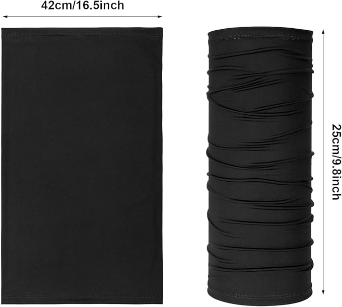 Geyoga 6 Pieces Summer UV Protection Cooling Neck Gaiter Face Clothing Neck Gaiter Mask Scarf Sunscreen Breathable Bandana