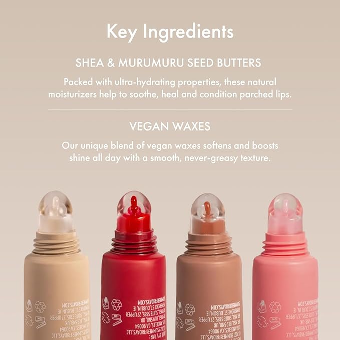 Summer Fridays Lip Butter Balm - Conditioning Vegan Lip Balm for Instant Moisture, Shine & Hydration - Softening & Soothing Skincare - Sweet Mint (.5 Oz)