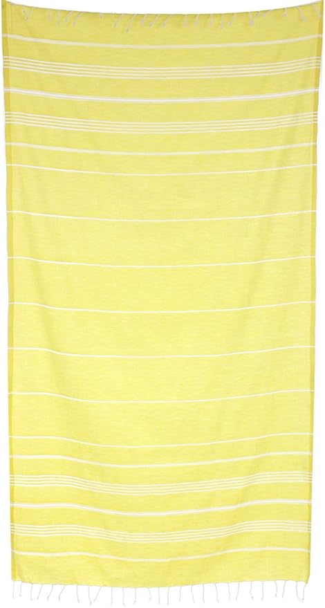Cacala Lightweight and Thin Turkish Beach Towel 100% Cotton Sand-Free and Quick-Drying Goodness Perfect as an Extra Large Travel Towel, Beach Accessory, or Gift for Beach Lovers, 37 x 70