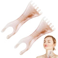 2 Pcs Head Massager Scalp Massager Tool, Six Claw Massage Comb, Multi-Functional Manual Gua Sha Tools Therapy Comb for Relieve Fatigue and Relax the Body（Gray）