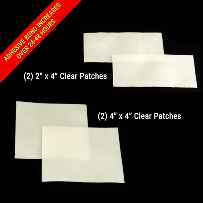 Hot Tub & Pool Leak Seal Patch Kit - Clear Ultra-Adhesive Waterproof Repair Fix for Vinyl, PVC, Acrylic