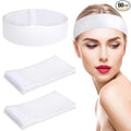 Pimoys 60 Count Spa Headband for Women Disposable Skincare Headbands for Facials Esthetician Supplies Stretch Headbands for Women's Hair