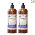 A LA MAISON French Hydrating Liquid Body Wash, Lavender Aloe - Natural Body Wash Made with Essential Oils - Biodegradable, Plant-Based, Vegan, Cruelty-Free, Alcohol & Paraben Free (25.36 oz, 2 Pack)