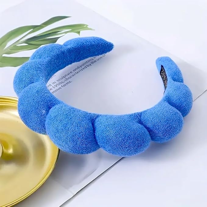 Spa Terry Cloth Headbands for Facial Skincare, Makeup Application, Face Washing, Mask and Skin Treatments