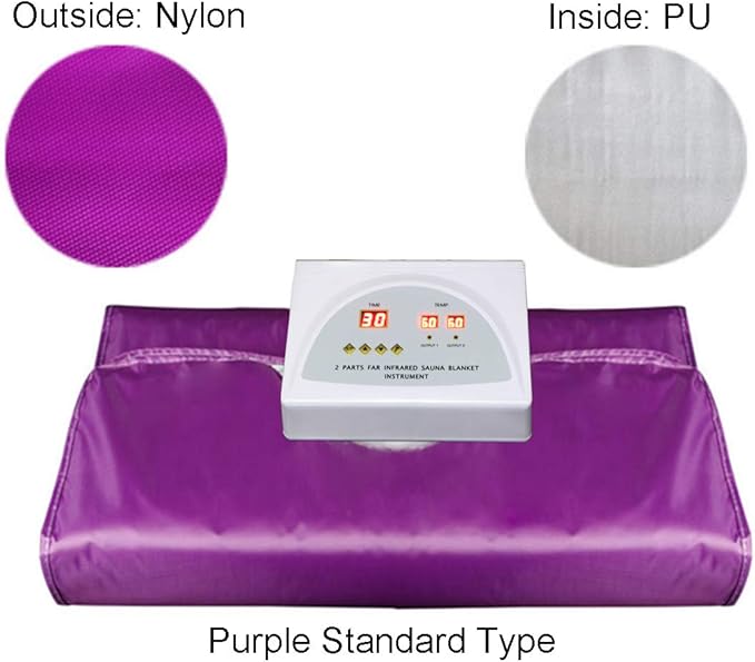 Elitzia Body Shaper Weight Loss Sauna Thermal Heating Blanket 8 Types Options ETPQ016 (Purple Standard Type)