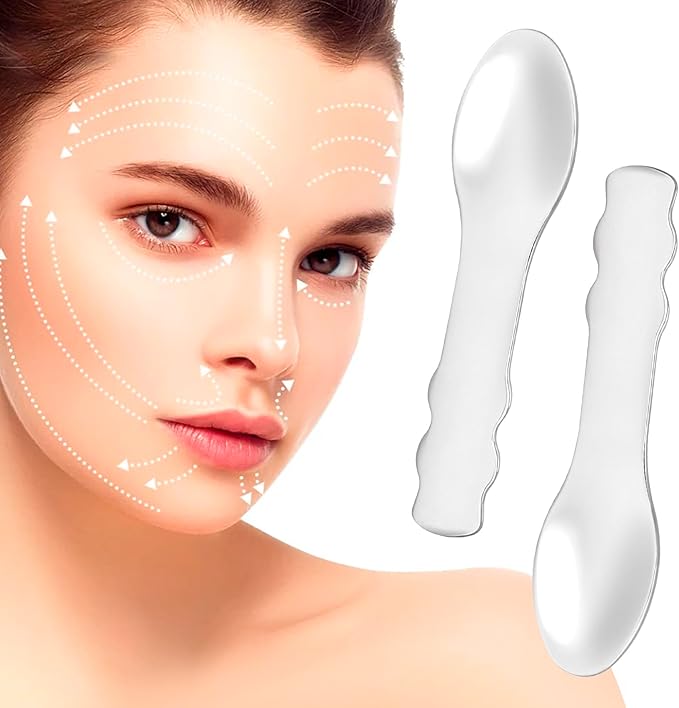 Pndeyo 3pcs Mini Stainless Steel Makeup Spatula, Reusable Cosmetic Cream Spatulas Spoon, Skincare Scoop Applicator Facial Massage Beauty Tools for Mixing and Sampling Face Eye Cream- Silver