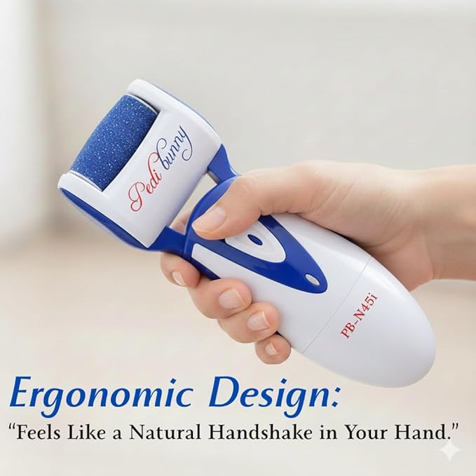 Electric Foot Callus Remover - Rechargeable Electronic Foot File - Professional Pedicure Tools with 3 Rollers - Foot Scrubber for Dry Cracked Feet and Dead Skin - Foot Sander for Men and Women