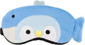 PERFECTSIGHT Sleep Eye Masks, Cute Plush Sleep Eye Cover Lightweight Adjustable Eyeshade Faux Fur Mask Cover for Women Men Kids Sleep Travel Nap, Blue Penguin