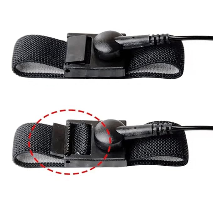 Wristband Strap for Dual User Ionic Detox Foot Bath Spa Cleanse System, Anti Static Adjustable Wrist Strap Wrist Bracelet Belt for Foot Bath Machine Accessory Replacement 2PCS (A Plug Wristband)