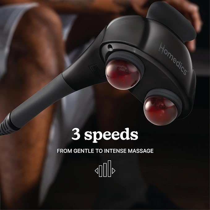 Homedics Twin Percussion Pro Dual Node Massager with Heat