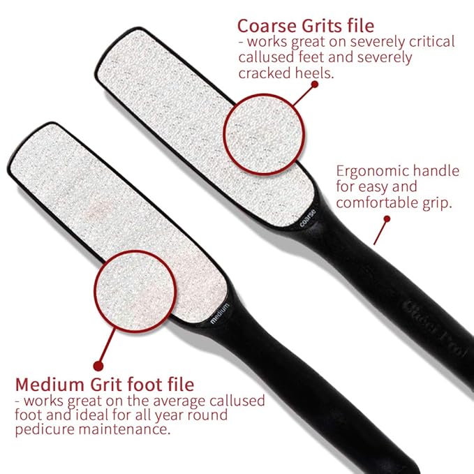 Checi Autoclave Sanitize and Sterilize Dual Coarse and Medium Foot File Carded