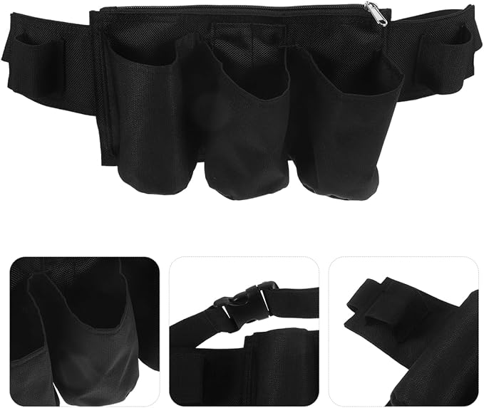 FOMIYES Essential Oil Waist Bag Portable Masseur Fanny Pack Multi-Function Massage Bottle Storage Pouch Lightweight Oxford Cloth Organizer for Spa Therapy